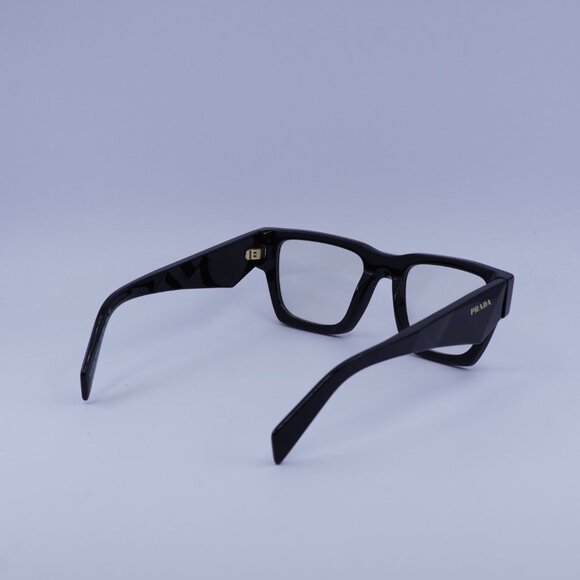 Prada PRA06S 16K08N Sunglasses Black Square Frame,Clear Blue Light Filter Lenses - Picture 9 of 10